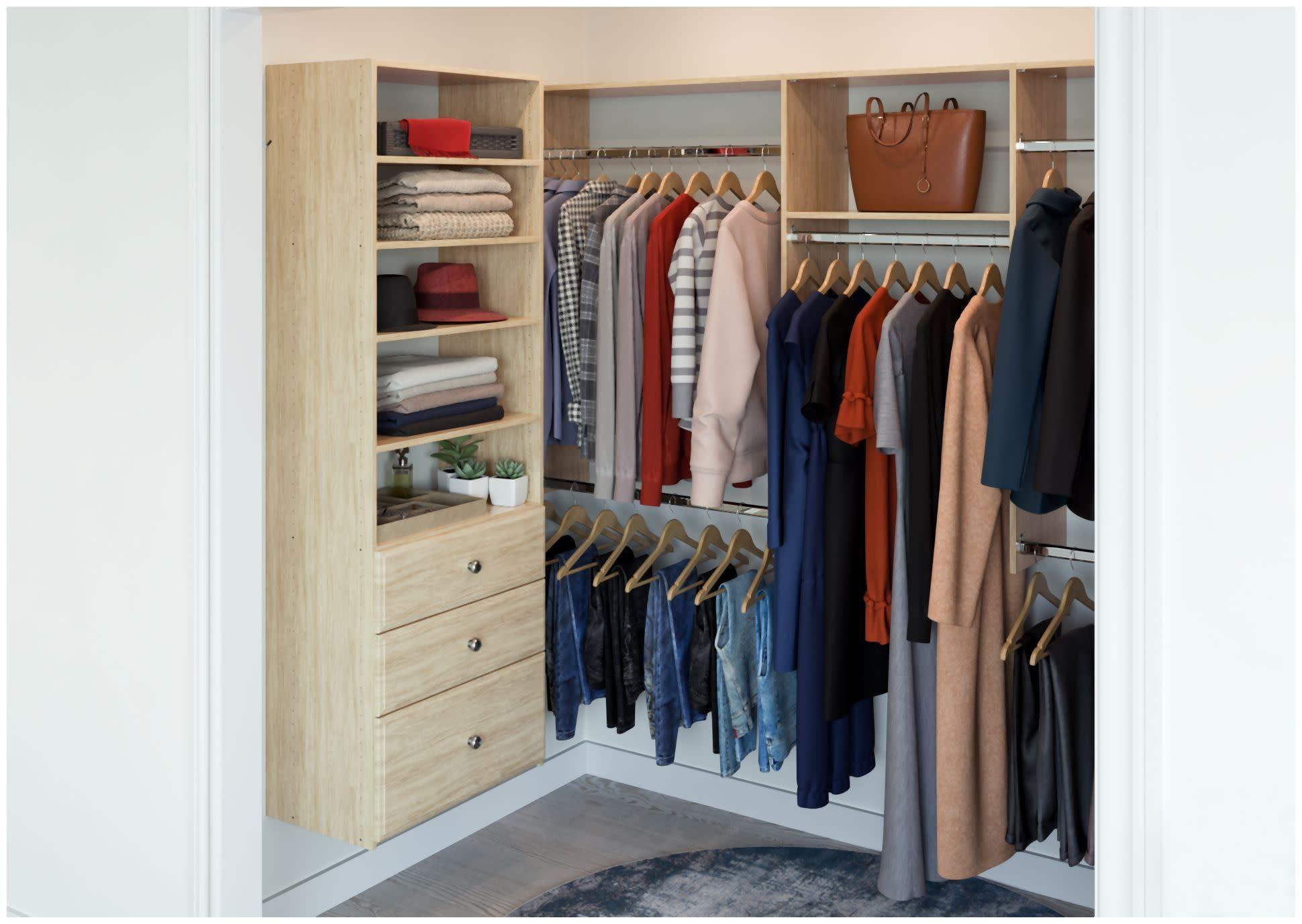 Easy Track 8-foot x 4-foot U-Shape Walk-In Closet