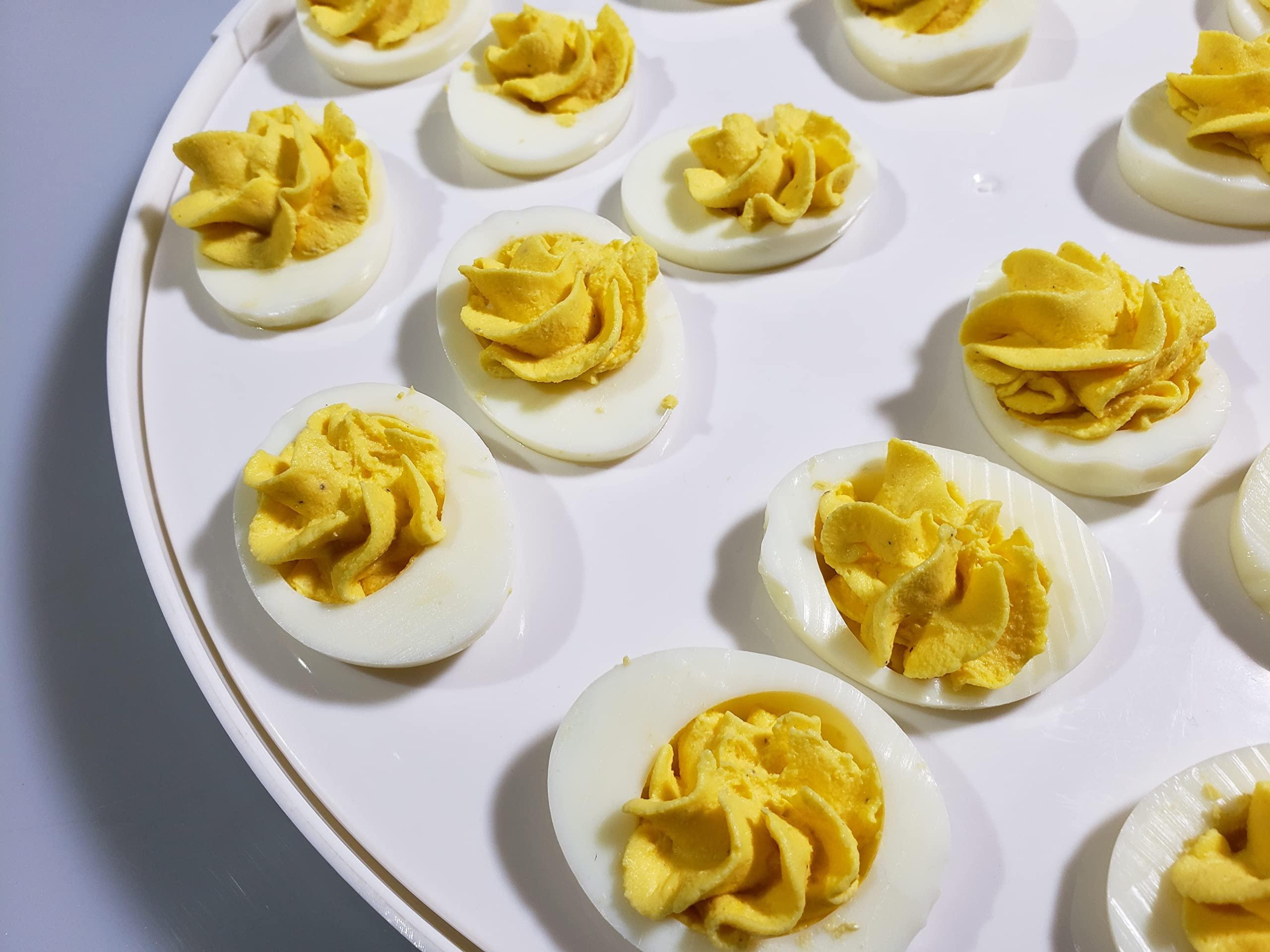 Crazy Chef Crazy Chef Premium 6 in 1 Cupcake Carrier with Lid Collapsible Portable BPA-Free Cake Carrier With Lid and Handle- Cupcake Carrier - Deviled Egg Carrier with Lid - Pie Carrier