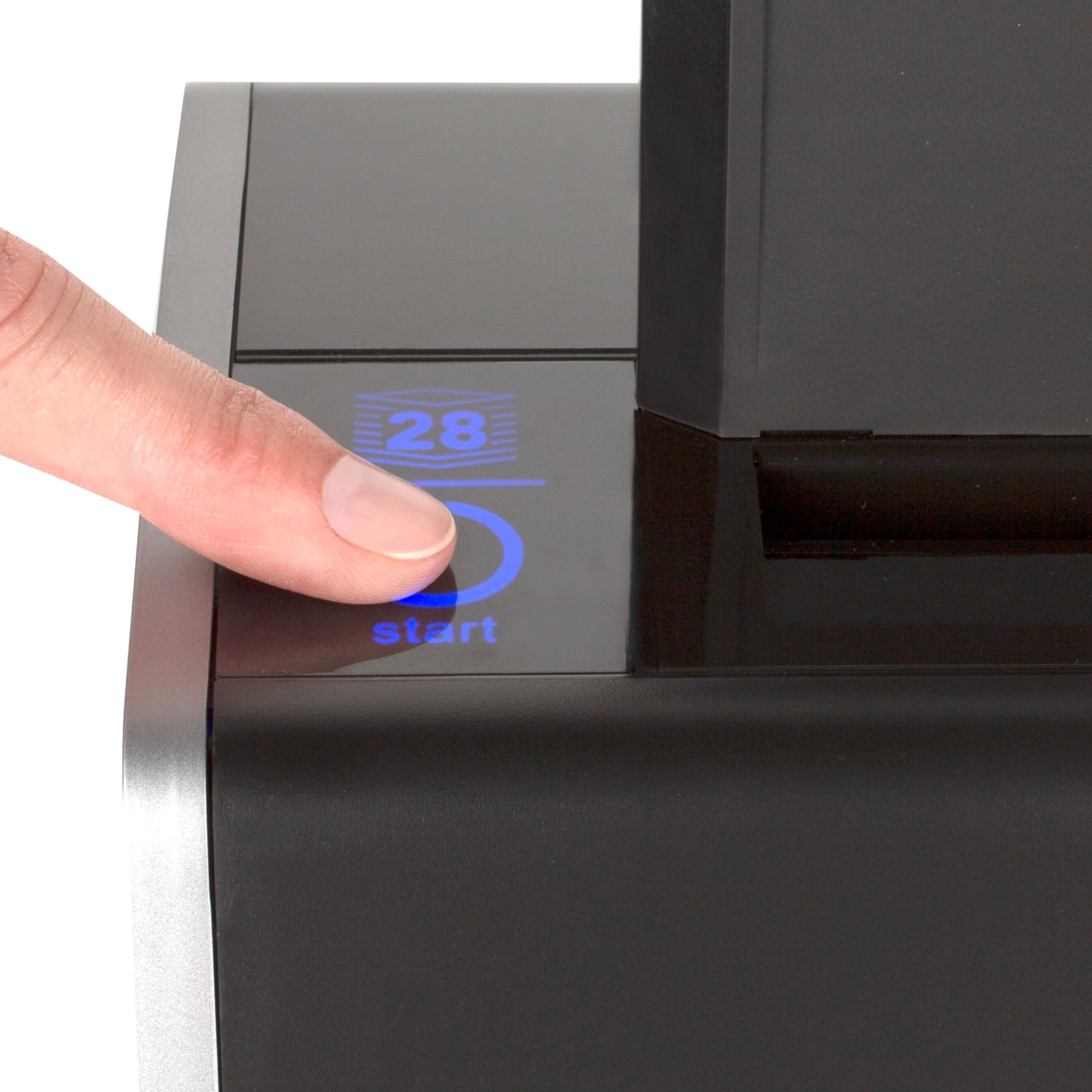 Swingline Swingline Electric Hole Puncher 2 Hole, 28 Sheet Capacity Hole Punch, Jam Resistant, Touch Screen, Platinum (74532)