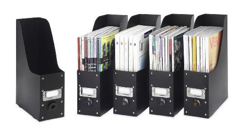 Whitmor Whitmor Magazine Storage Desk Organizers - Black (Set of 5)
