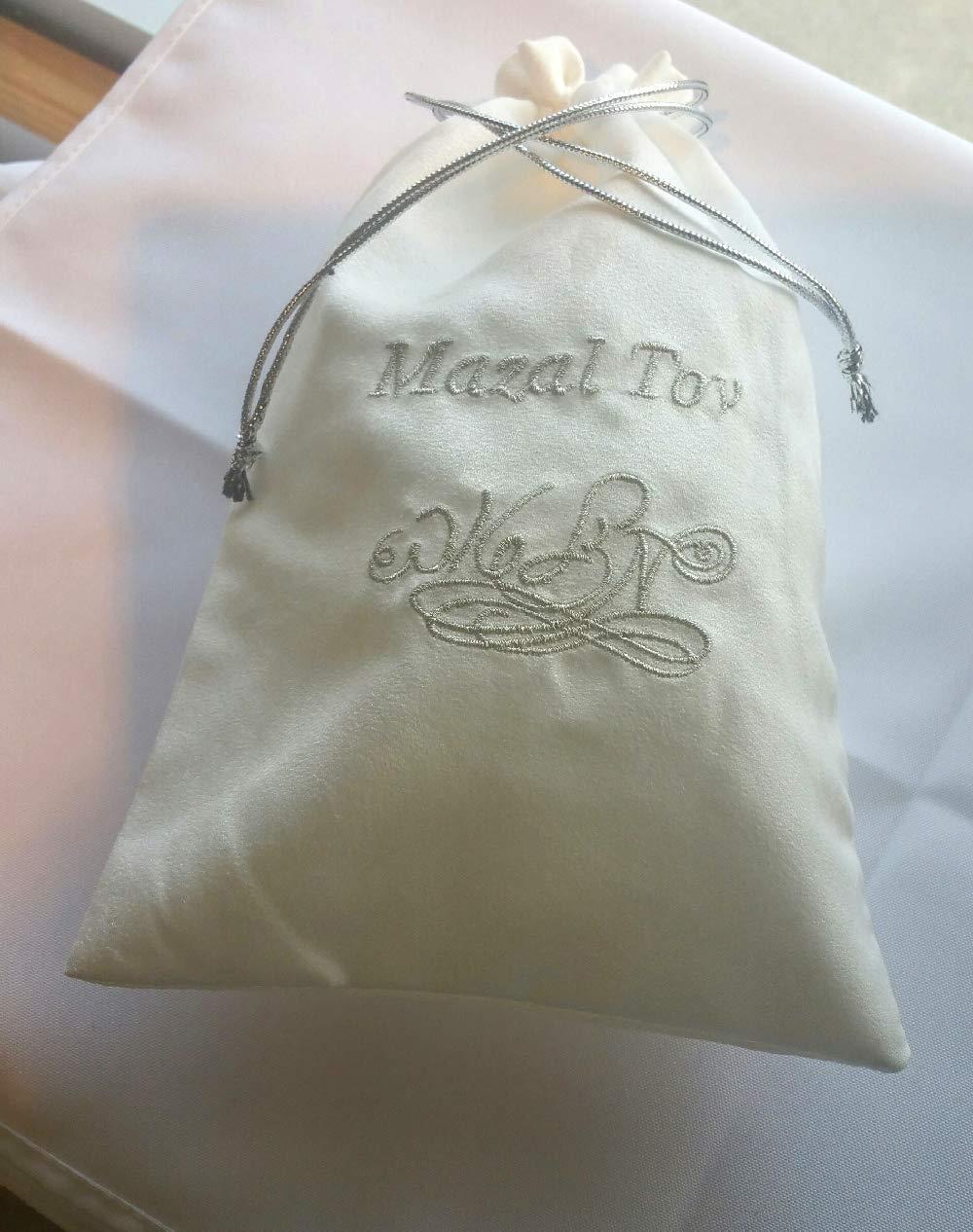 Generic Jewish Wedding Glass Breaking Kit with Heart Mezuzah