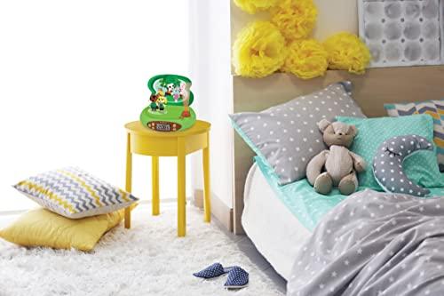 LEXiBOOK LEXIBOOK Nintendo-Animal Crossing Projector Alarm Clock for Kids-with Night Light and Time Projection to The Ceiling, Sound Effects, Boys, Girls, Green