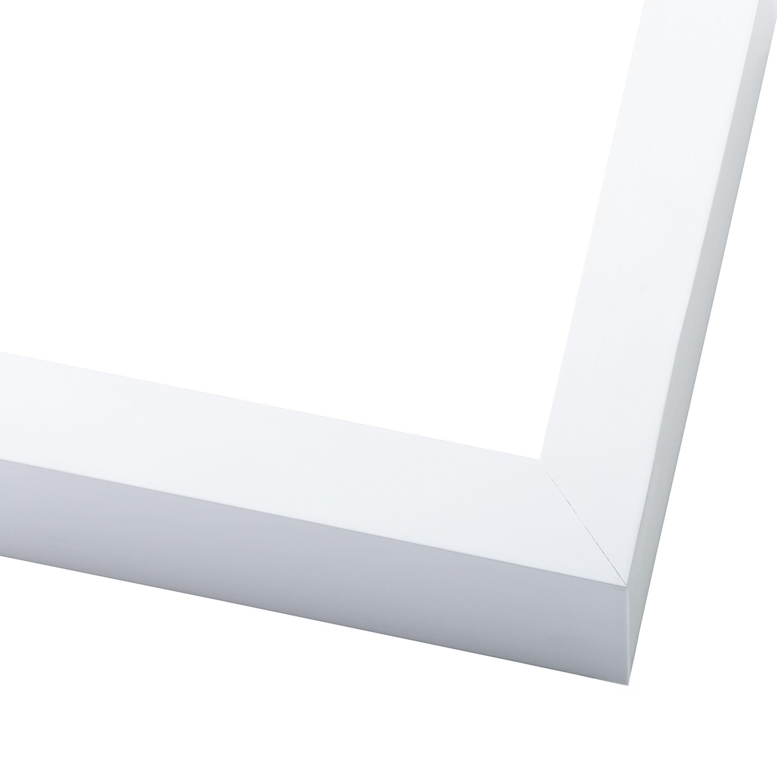 Poster Palooza 28x18 Shadow Box White Display Frame | 2 Inch Rabbet Depth | 1.25 Inch Moulding Width | Includes Shatter Resistant Acrylic Plexiglass, Foam Board Backing and Hanging Hardware