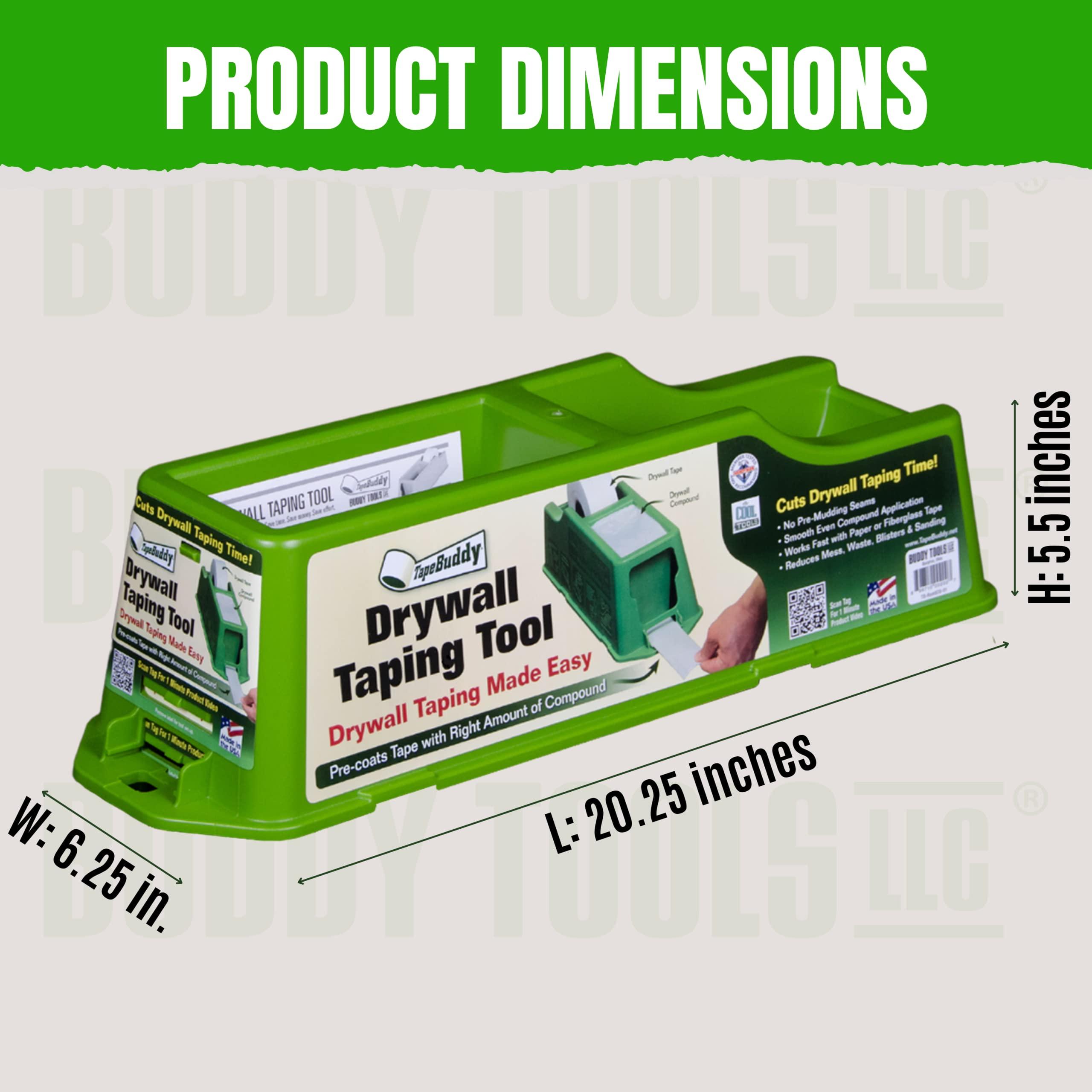 Buddy Tools LLC Buddy Tools TapeBuddy Drywall Taping Tool - Simplifies Drywall Banjo Taping - Reliable & Efficient Tape Dispenser for DIYers - Easy to Use - Reduces Mess and Waste