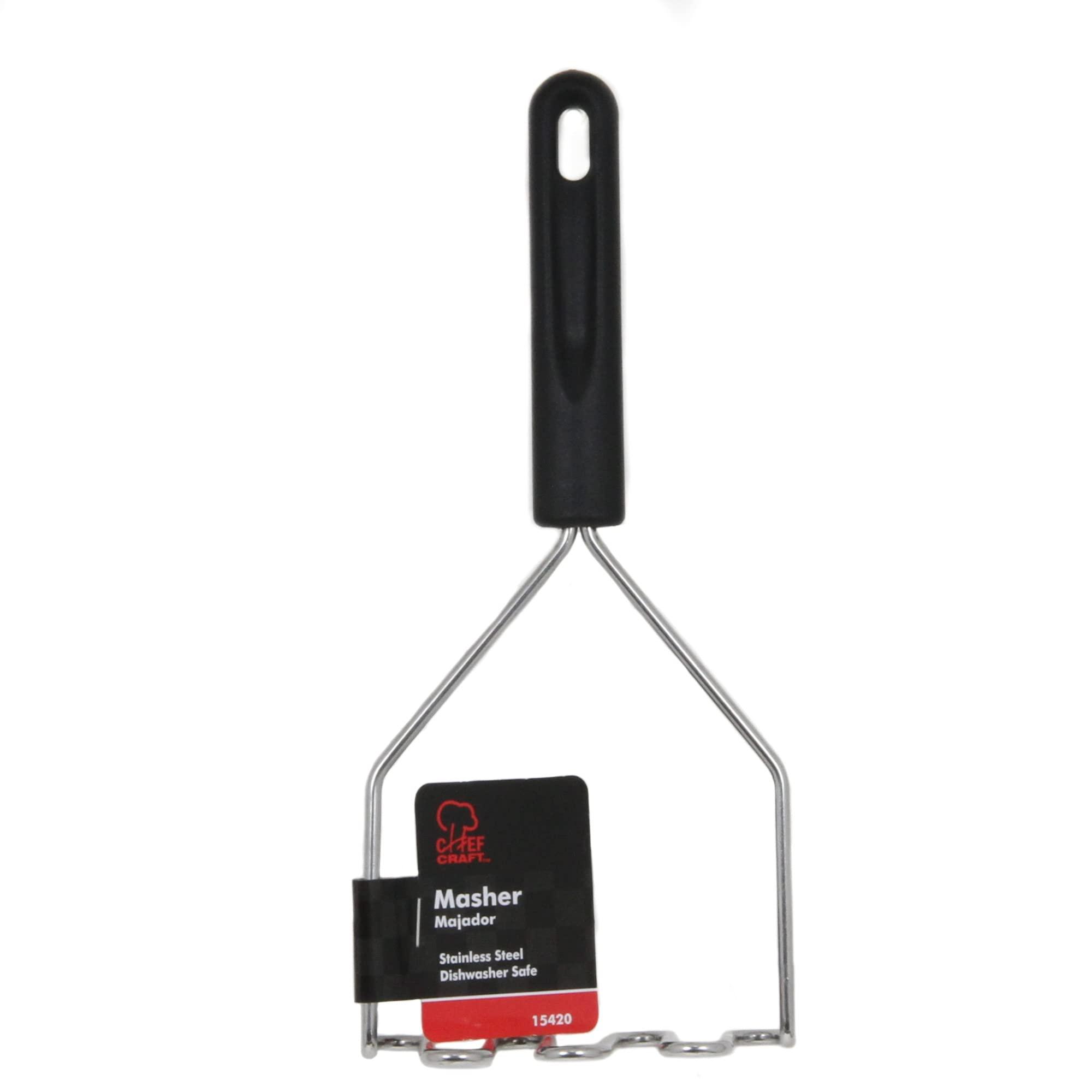 Chef Craft Chef Craft Basic Stainless Steel Kitchen Tool and Utensil Set, 8 Piece Set, Black