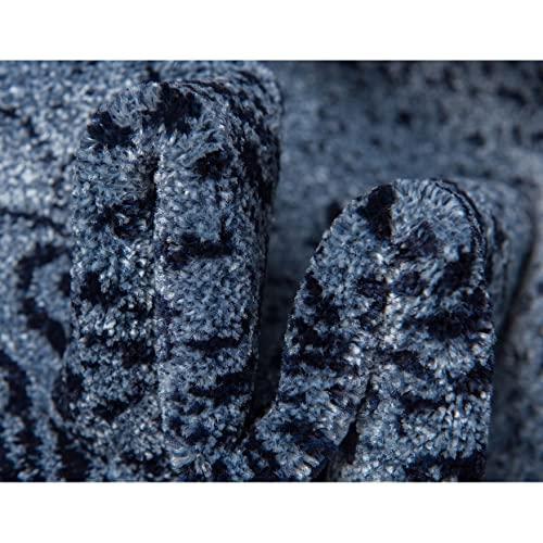 Overstock Overstock Contemporary Weby Collection Area Rug 10'6"x16'5" - Purple