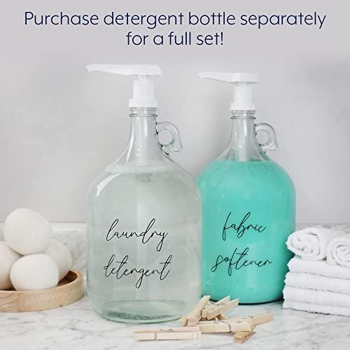 Darware Darware Laundry Pump Soap Dispenser: Liquid Detergent Gallon Glass Pump Bottle