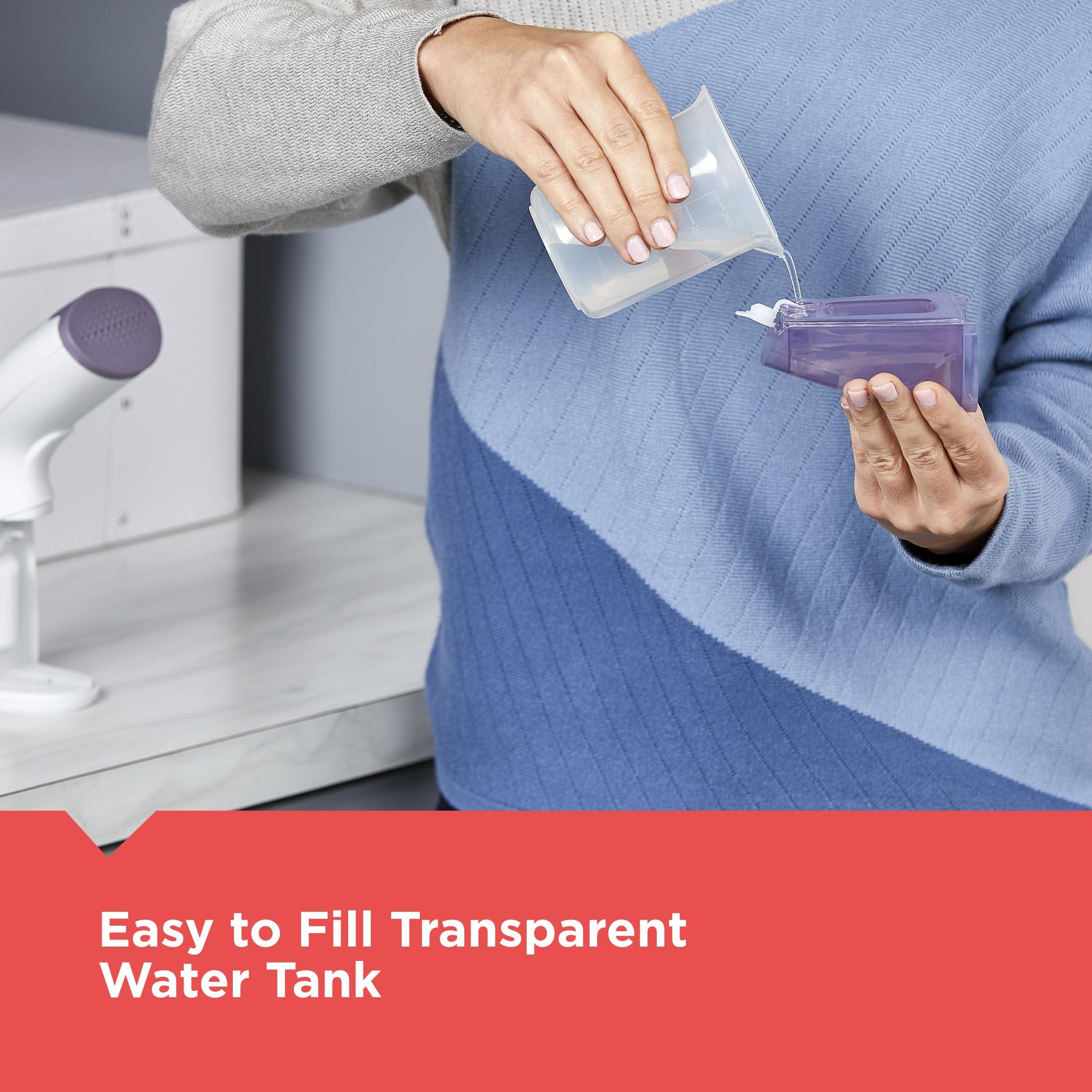 BLACK+DECKER BLACK+DECKER Compact Handheld Steamer, HGS012P, 25-Second Heat Up, 1000 Watts, Removes Wrinkles from Fabrics, Clothing and Upholstery