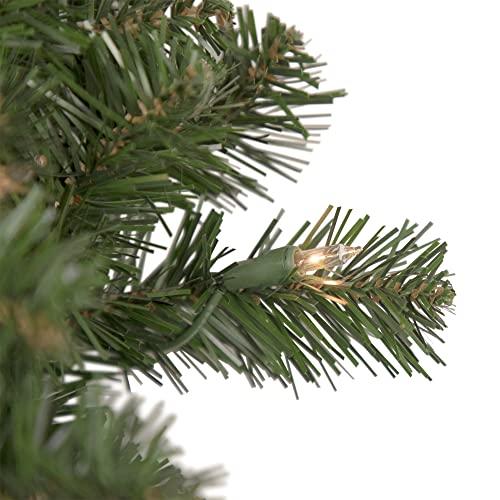 Northlight Northlight Pre-Lit Deluxe Windsor Pine Artificial Christmas Wreath - 60\" - Clear Lights