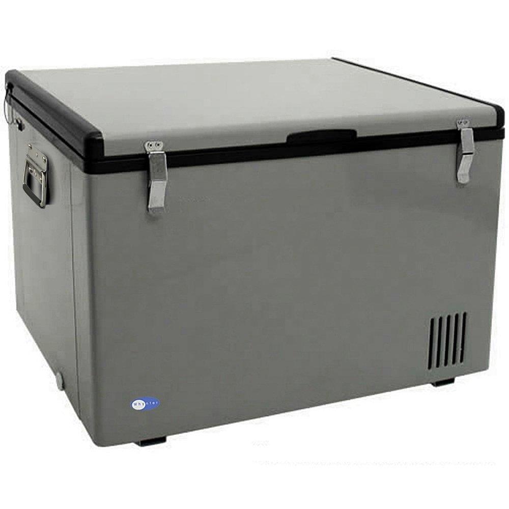 Whynter Whynter 85 Qt. Portable Refrigerator / Portable Freezer for Travel - Chest Freezer / Fridge for Car, Camping, RVs & More, -8F to 50F Temperature Range, AC 110V/ DC 12V, FM-85G, Gray