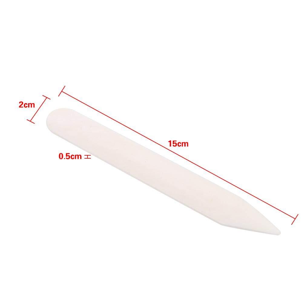 FLAVAS Natural Buffalo Bone Back Bone Tool, Bone mat Scraper with 6\" Bone Pleat,Authentic Bone Folder Precise Folding for Sewing