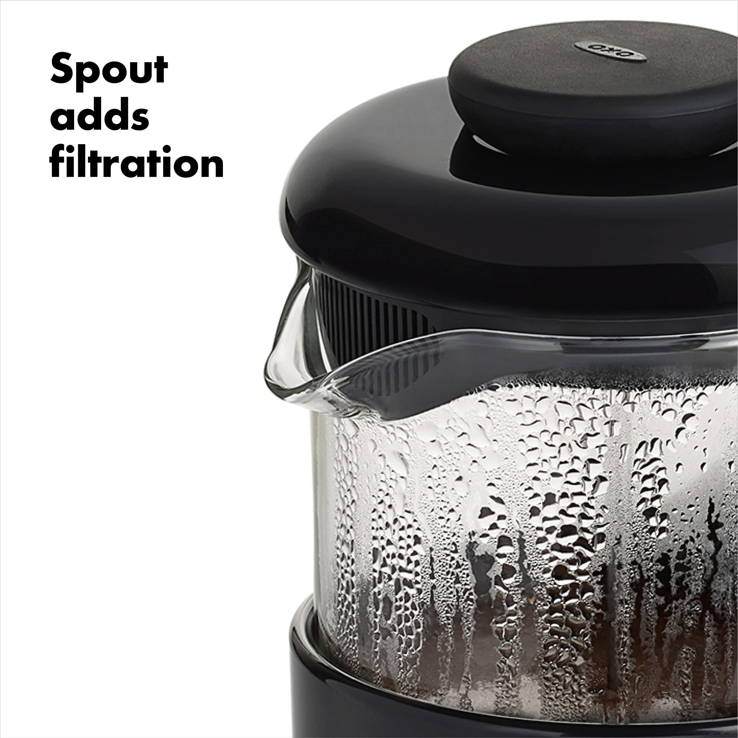 OXO OXO BREW Venture Shatter-Resistant-Travel French Press 8 Cup, Black