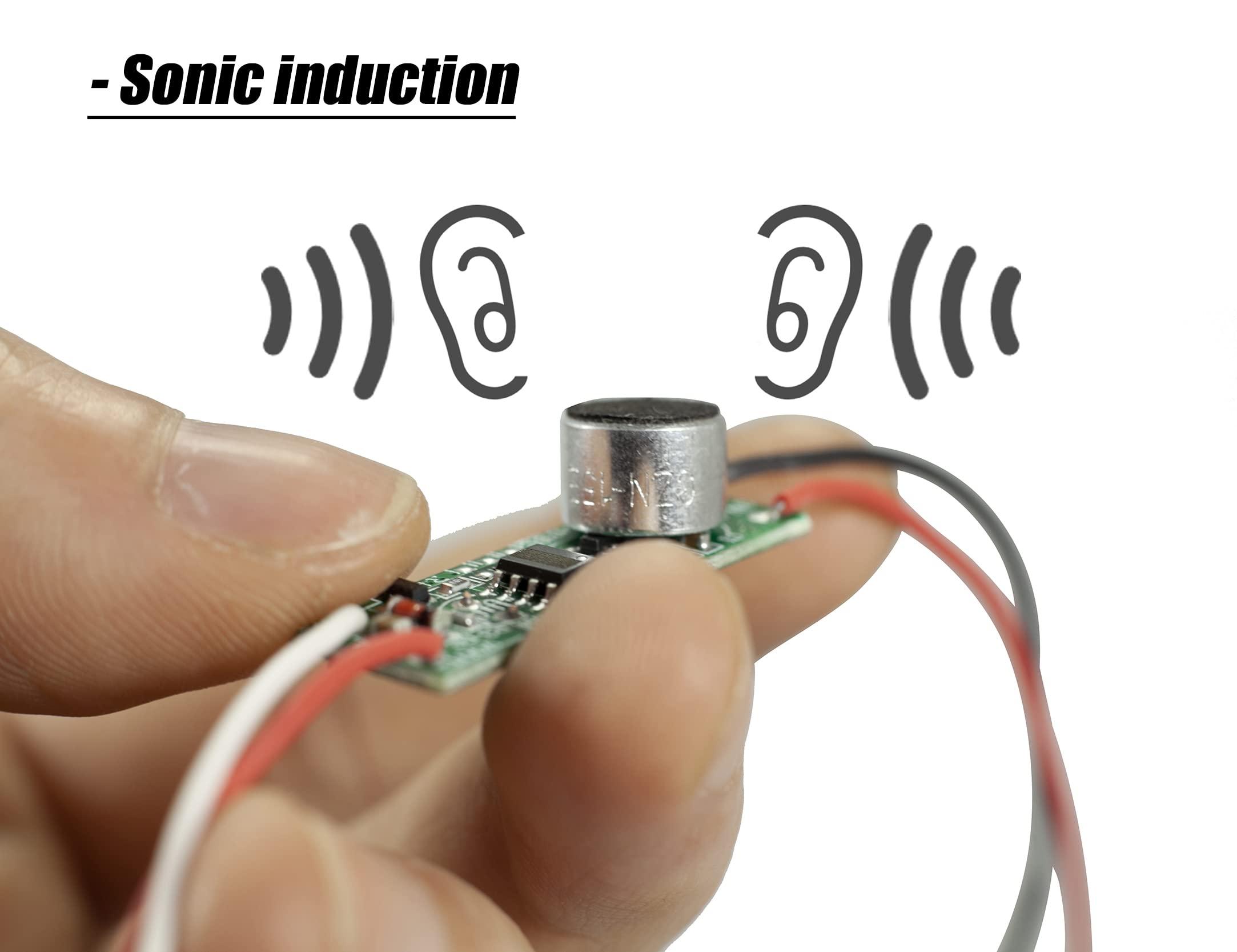 mlnyitus [ Voice-Activated Sensing ] Batman led Light Decorations Flexible Helmet Lights Cosplay DIY kit RGB Superhero for Men Gifts - Red Voice-Activated Lights