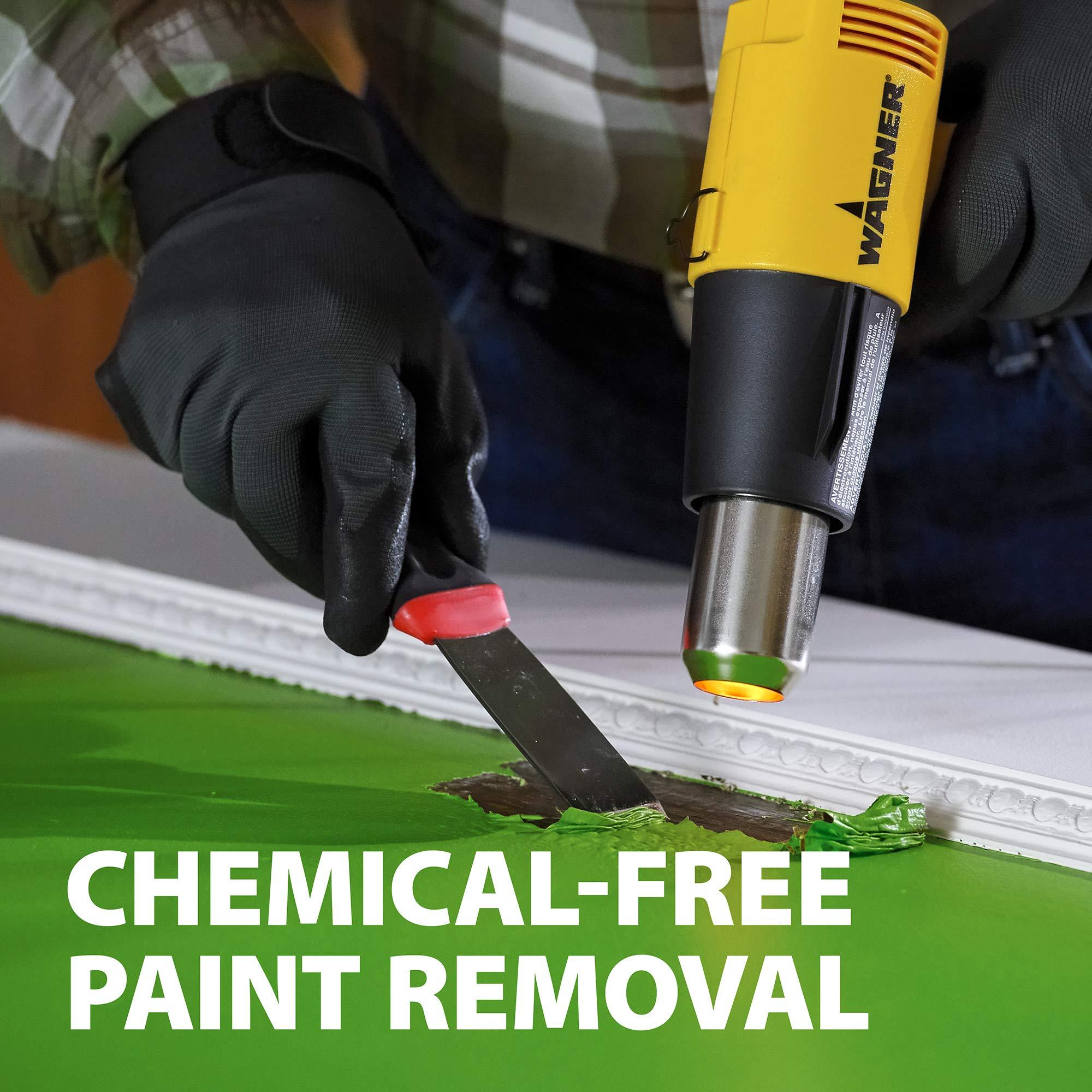 Wagner Power Products Wagner Spraytech 0503008 HT1000 Heat Gun, 2 Temp Settings 750F & 1000F, Great for Soften paint, Caulking, Adhesive, Putty Removal, Shrink Wrap, Bend Plastic Pipes, Loosen Rusted Nuts or Bolts