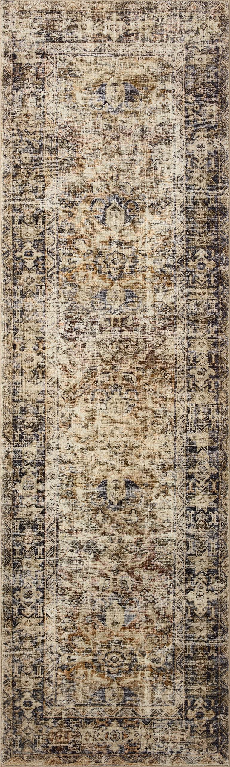 Loloi Loloi Amber Lewis Morgan 5'-0" x 7'-0" Area Rug in Sunset/Ink - Large Area Rug, Neutral Area Rug for Room Dcor, Vintage Rug Inspired, Soft Area Rug for Living Room, Bedroom, Dining Area