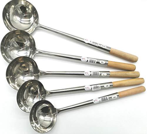 iPro Kitchenware 6 oz Chinese Cooking Ladle *(Width: 4-1/4" x Length: 17") Size: Small