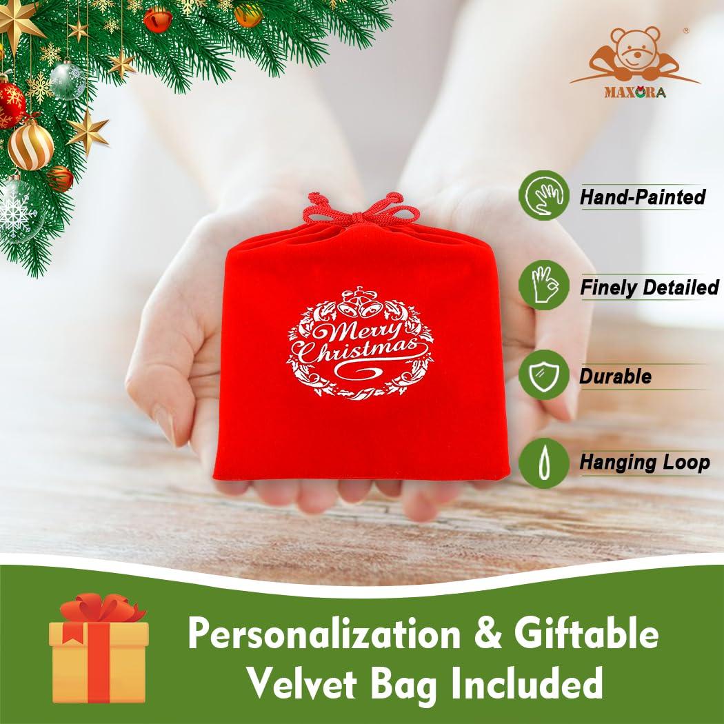 MAXORA MAXORA Personalized 2024 Dated Ornament Family 5 Christmas Ornament