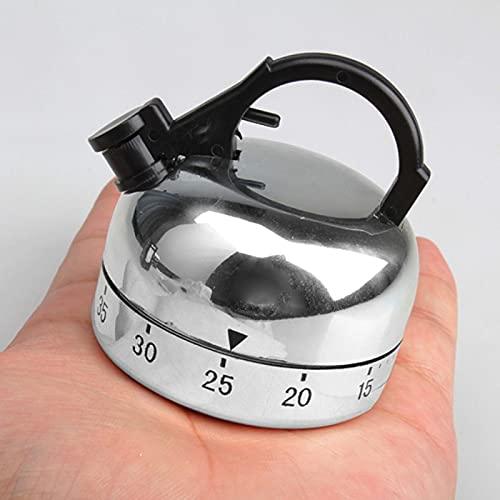 QPPPJFFEWGNFDIONS 60 Minites Kitchen Timer Alarm Mechanical Teapot Shaped Timer Clock Counting Tools