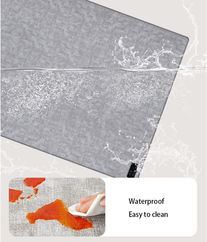 OLOTU OLOTU Carbon Crystal Heated Area Rug Modern Heated Carpet Rectangular Heater Electric Mats with Timer Heated Floor Mats