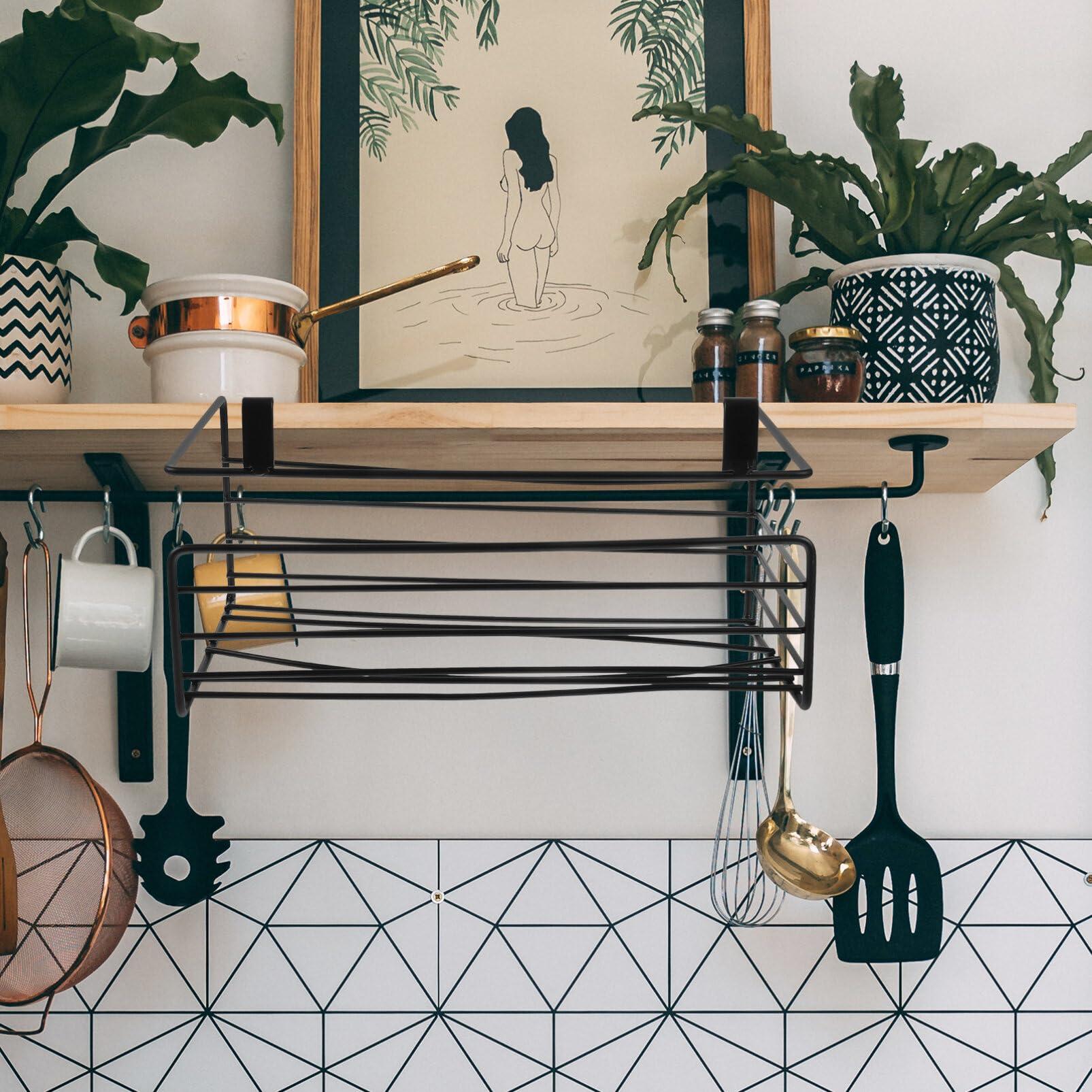 Uonlytech Uonlytech Kitchen Towel Holder Cabinet Door Paper Towel Holder Cabinet Door Hanging Paper Towel Holder Under Cabinet Chrome Paper Towel Holder Under Shelf Paper Towel Holder Paper Towel Rack