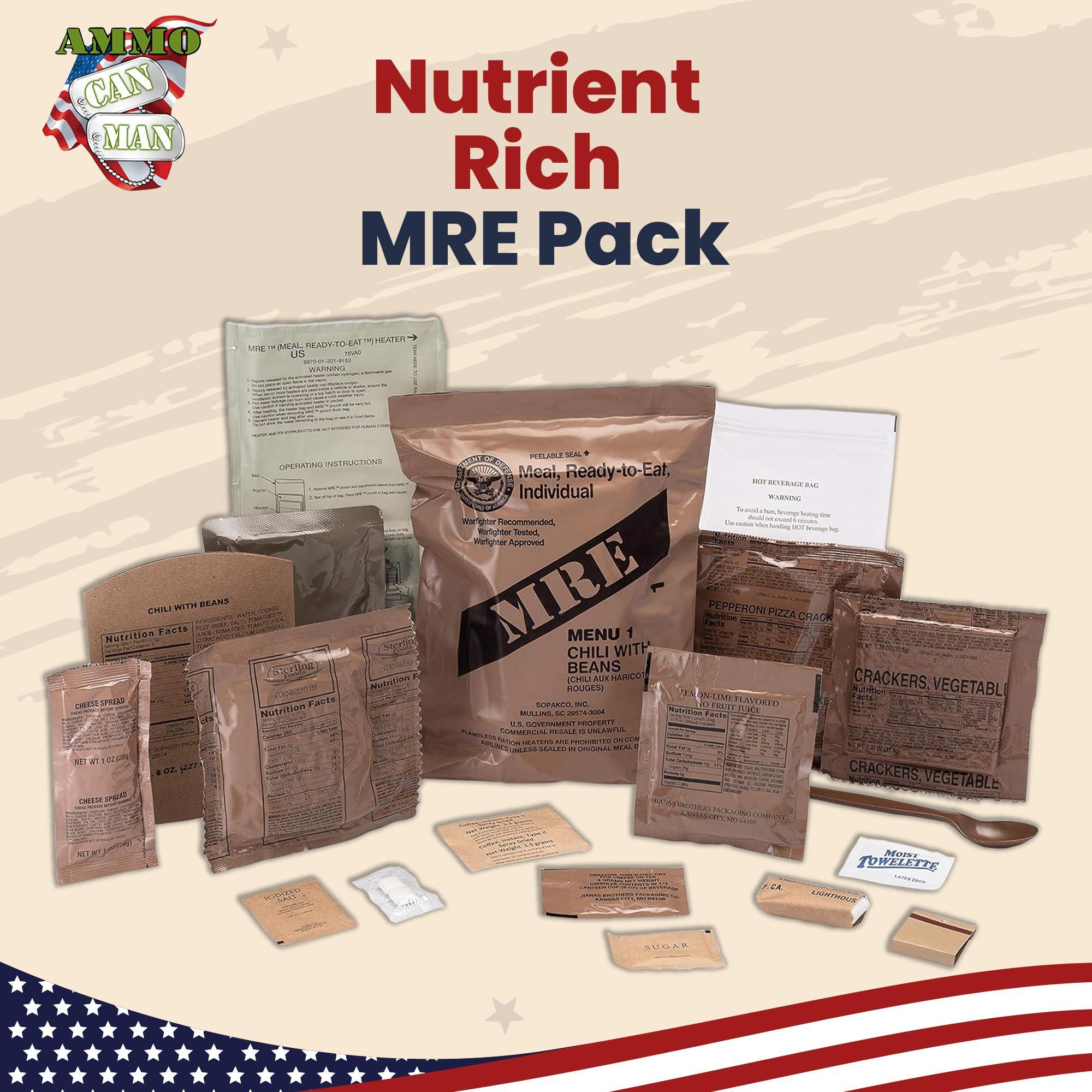 Sopakco Sopakco 12ct US Military Surplus MRE Meals Ready to Eat 2021 Inspect A Case Menus 1-12