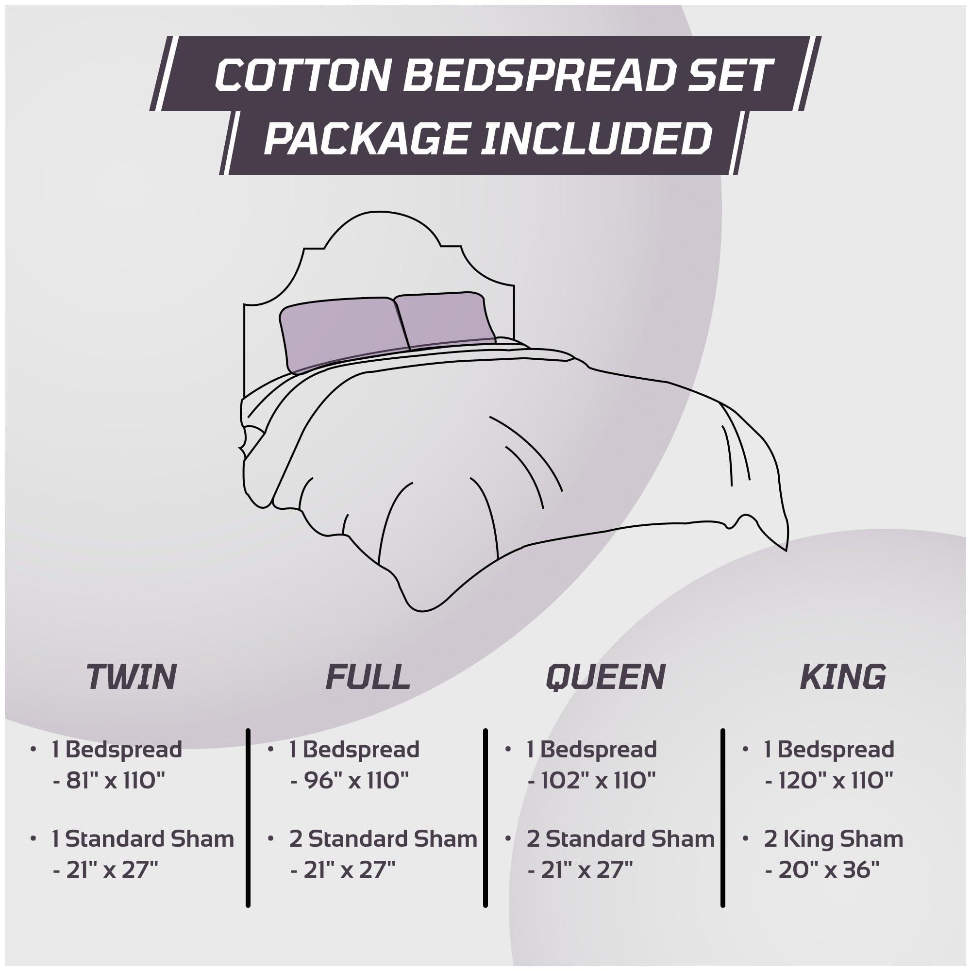 Better Trends Better Trends 1 Piece Bedspread 100% Cotton Chenille Bedspreads Coverlet Luxurious Medallion Pattern Bedspread Queen Size 102\" X 110\" Soft Lightweight Plum Tufted All Season Bedding Ashton Collection