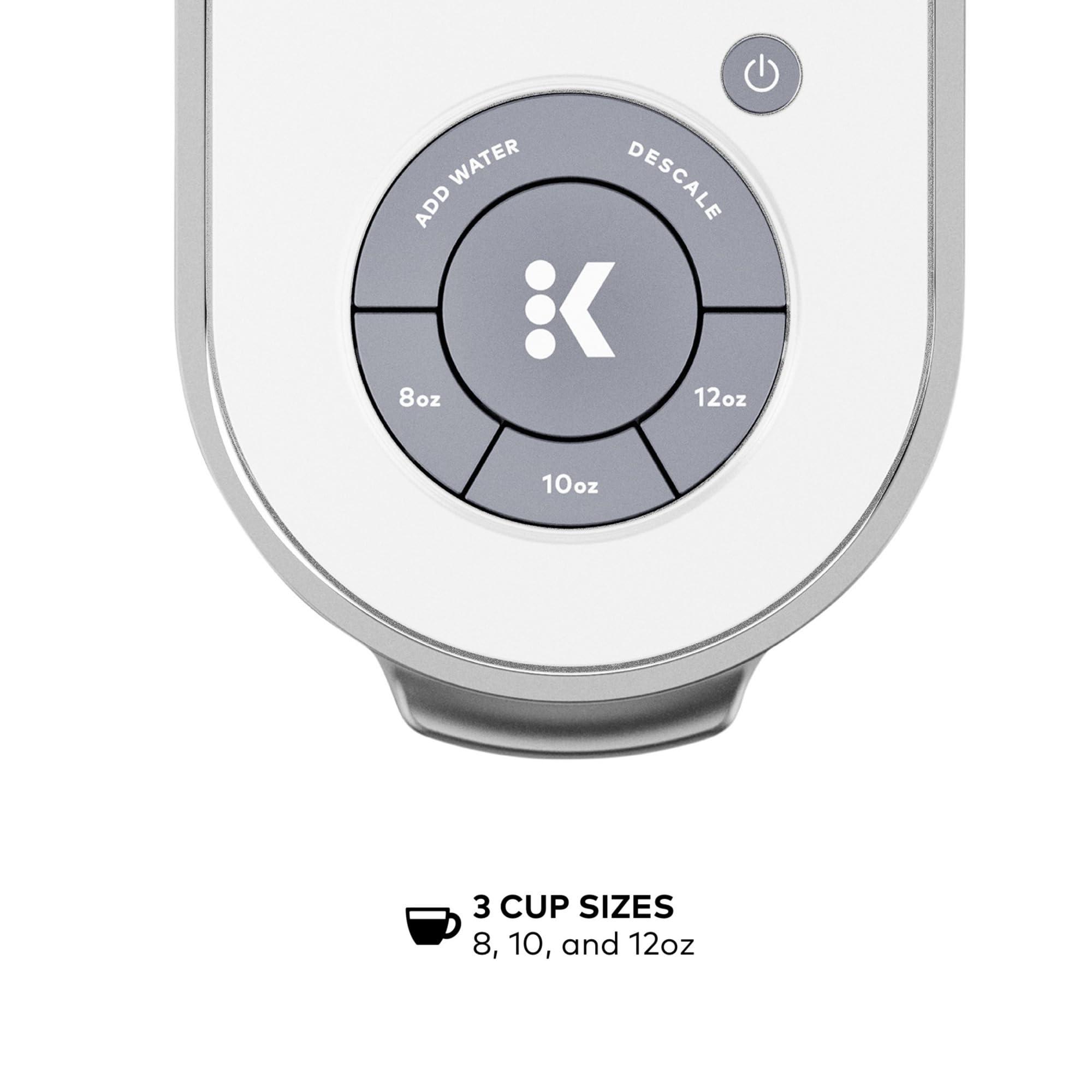 Keurig Keurig K-Slim Single Serve K-Cup Pod Coffee Maker, Multistream Technology, 3 Brew Sizes, Slim and Sleek Design, 46oz Removable Reservoir, White