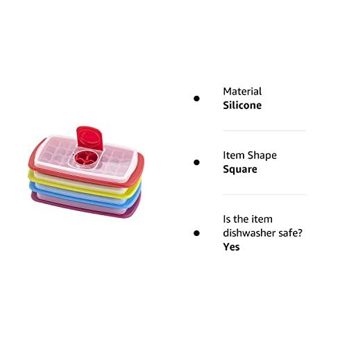 Joie Joie Mini Ice Cube Tray with Lid and Flip & Fill Tabs, Assorted Colors (8541983721)