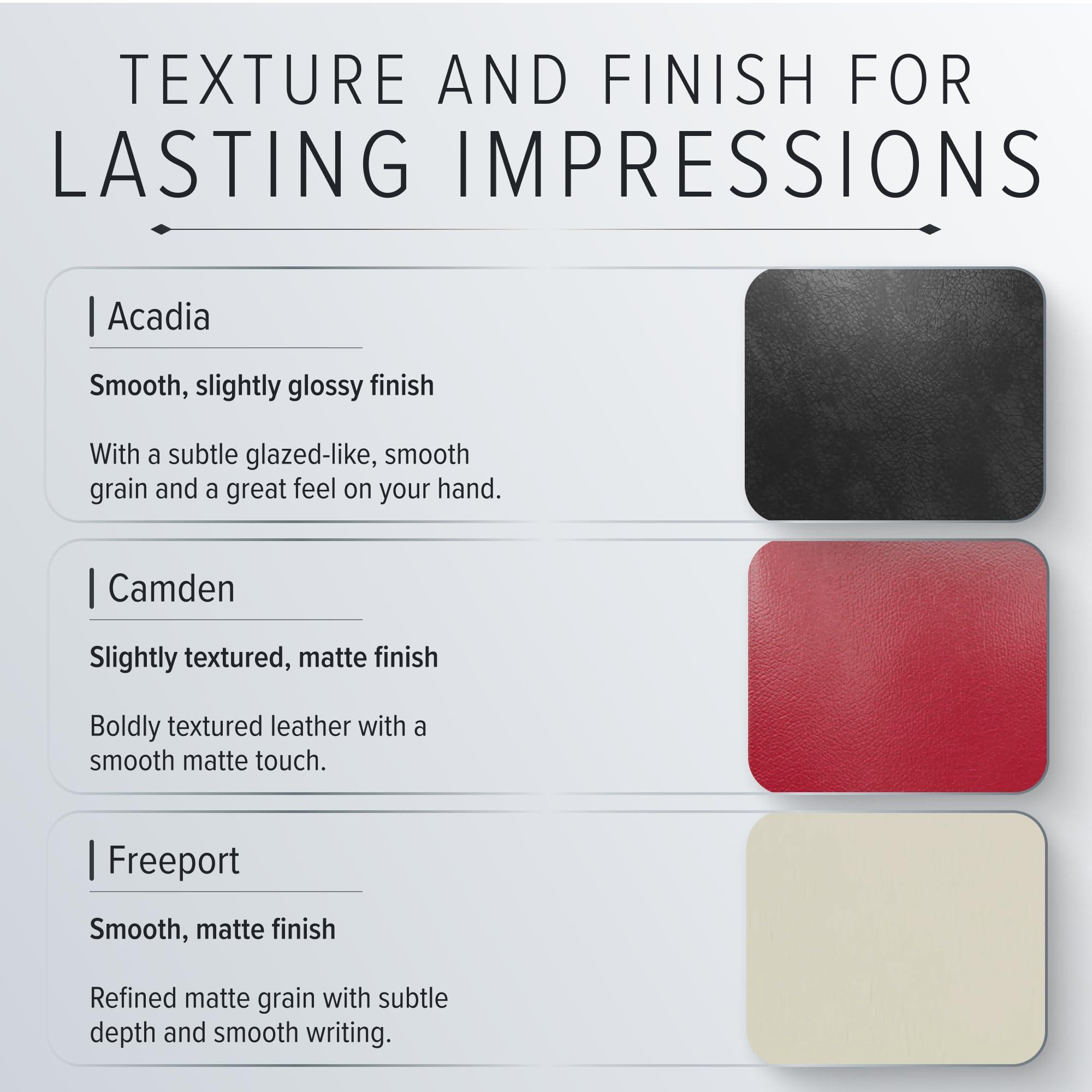 Gallery Leather Gallery Leather Photo Album 4x6-3 Ring Binder Photo Album, 60 Pages for 120 Photos, Fillable, Can Fit 4x6 Photos, Handcrafted - Acadia Burgundy - 9.25 x 8 \", Compact