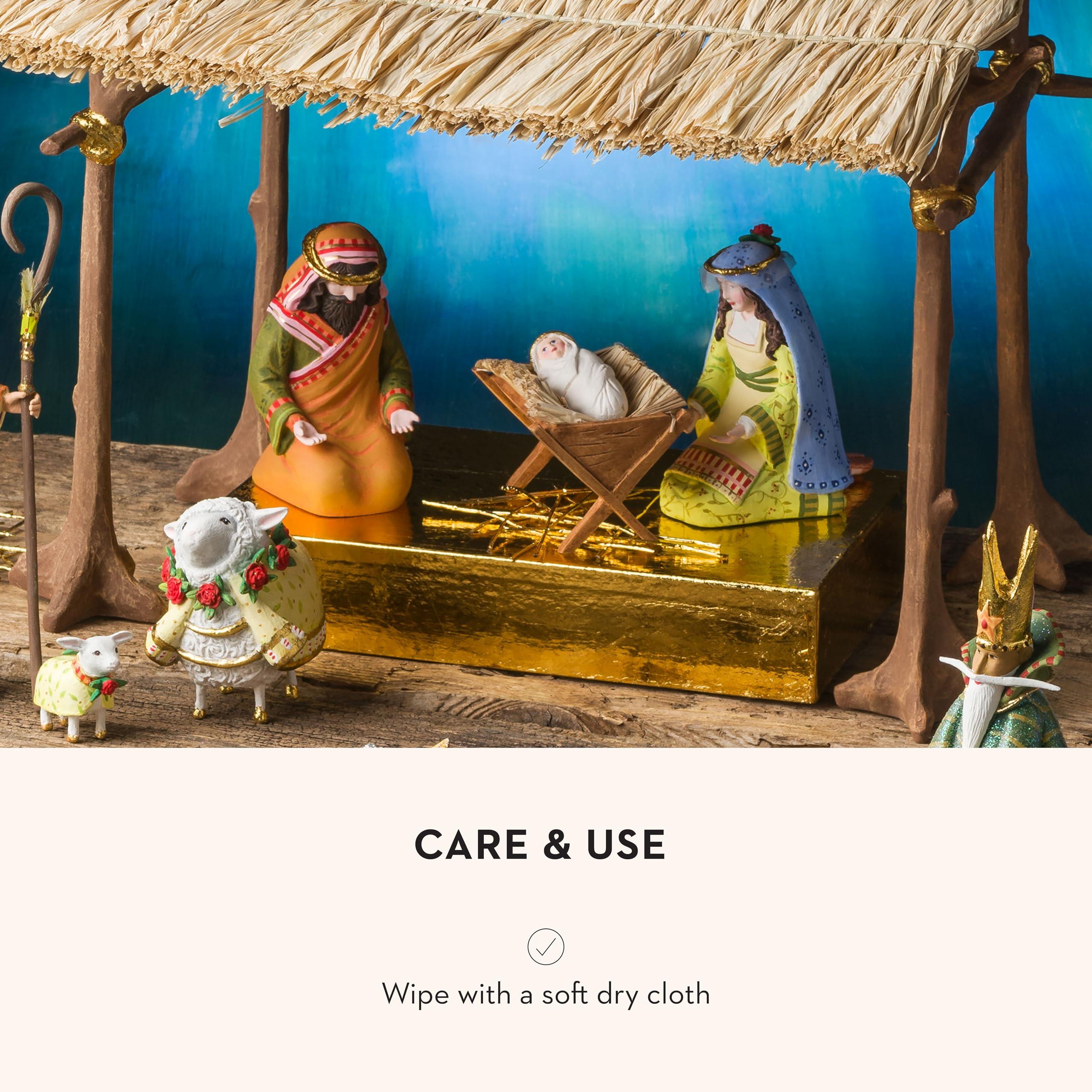 MACKENZIE-CHILDS MACKENZIE-CHILDS Patience Brewster Nativity Figurine, Christmas Nativity Home Decor, Holy Family