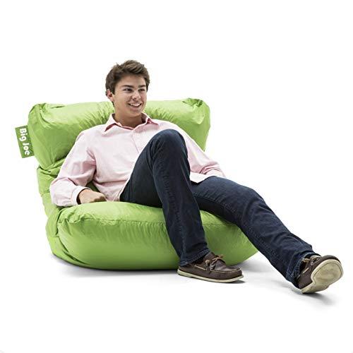 Big Joe Big Joe Roma Bean Bag Chair, Spicy Lime Smartmax, Durable Polyester Nylon Blend, 3 feet