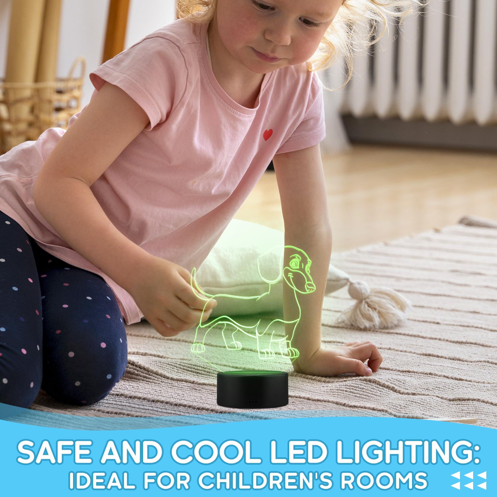 Reluen Reluen 3D LED Light Base for Glass Art 3D - Small Lamp Base Light for Crystal Display USB Lamp Base Living Room Light Base Small Black Light Display Base - 3D Desk Night Light Base LED Display Base