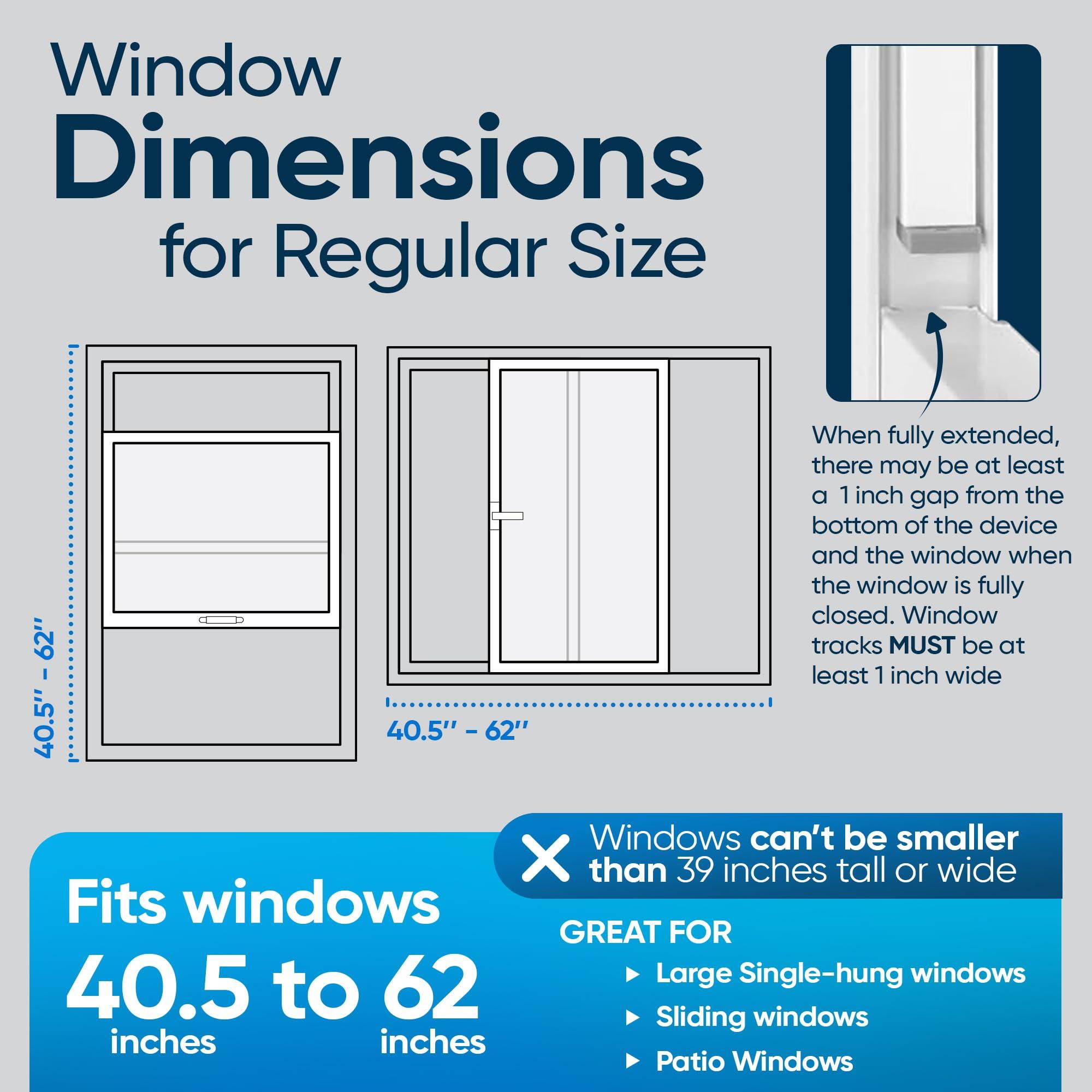 The Lock-It Block-It The Lock-it Block-it Extra Long (1 Device) Home Security Adjustable Window Security Bars/Window Lock Bar, Security Bar for Sliding Glass Door, Child Safety Lock & Sliding Patio Door Security Bar