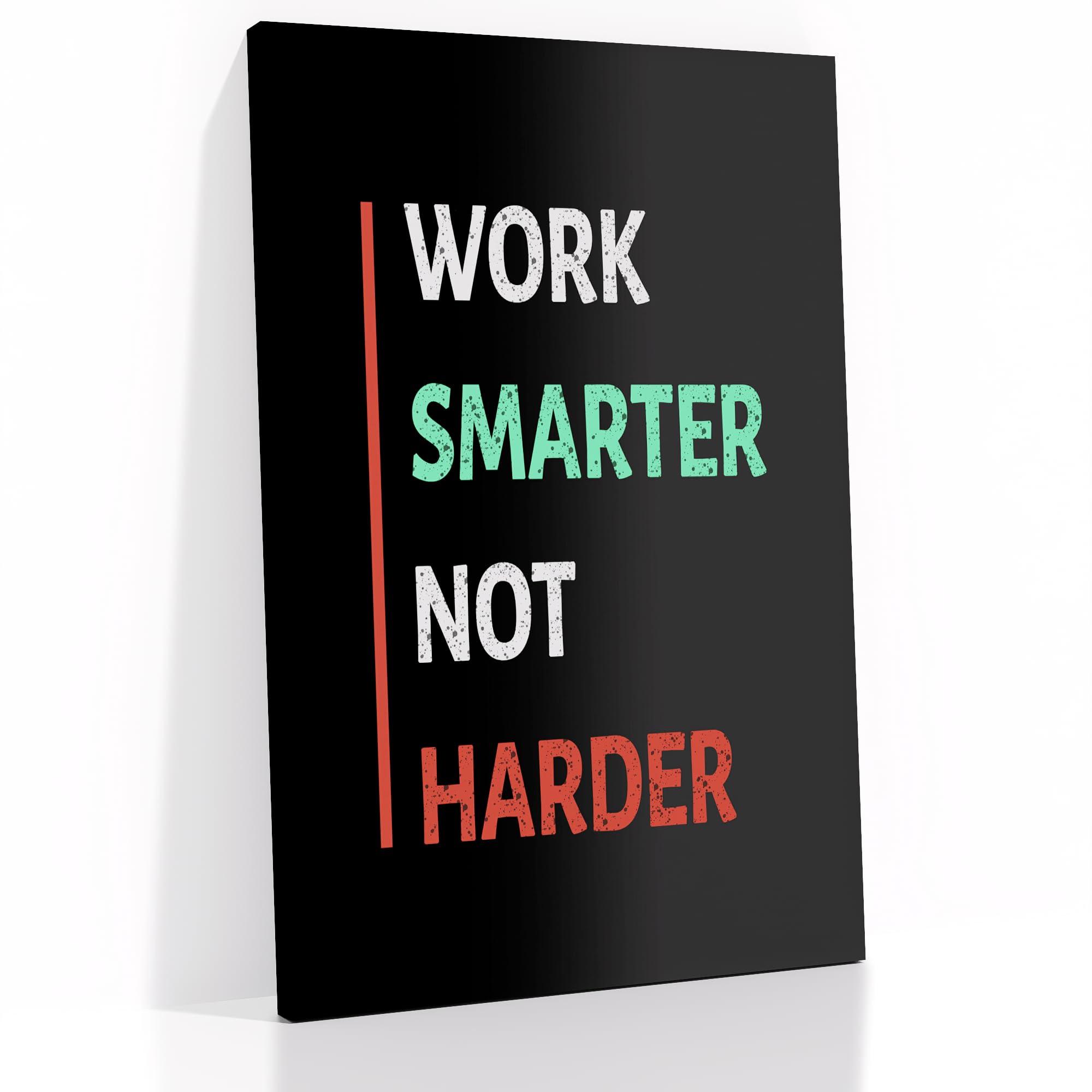 DINGFUN Inspirational Poster Wall Art Motivational Entrepreneur Quotes Print on Canvas Black Background Positive Picture Painting Artwork for Living Room Office Workplace Gym Ready to Hang [24\'\'Wx36\'\'H]