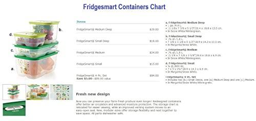 Tupperware Tupperware Fridgesmart Container 4 Pcs Set Newest Design