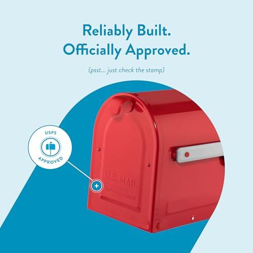 ARCHITECTURAL MAILBOXES ARCHITECTURAL MAILBOXES 7600R MB1 Mailbox, Medium, Red