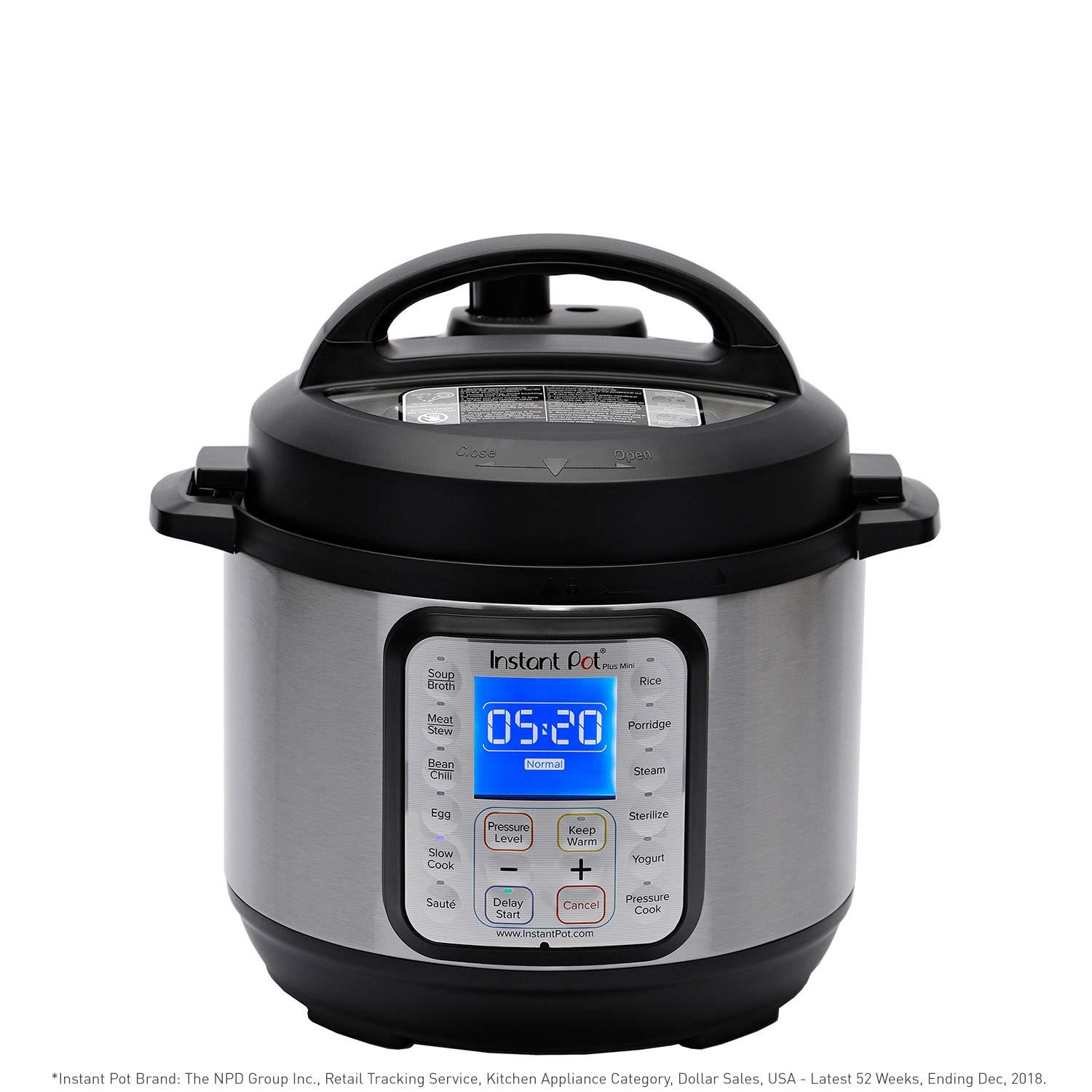 Instant Instant Pot Duo Plus 9-in-1 Electric Pressure Cooker and Ceramic Inner Cooking Pot Mini 3-Qt Bundle