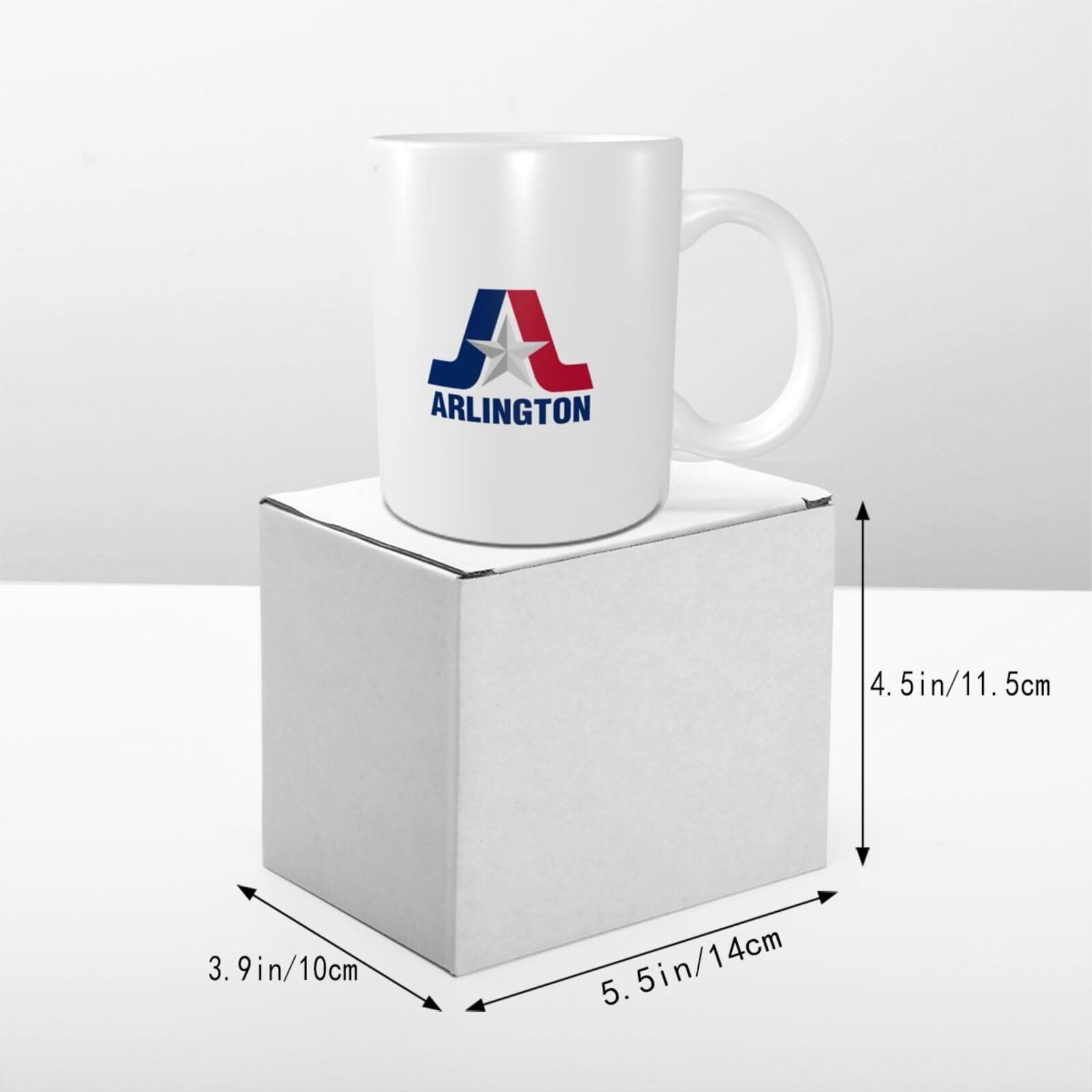 QIZYOQA QIZYOQA Flag Of Arlington, Texas Coffee Mugs 11 Oz Tea Cup Double-Sided Print Mug With Handle Cups Great Gifting Office Home Coffee Mugs