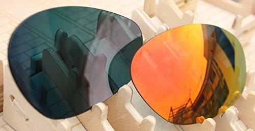 BVANQ Lenses Replacement Polarized for Oakley Minute 2.0 Sunglasses Red Mirror Coatings