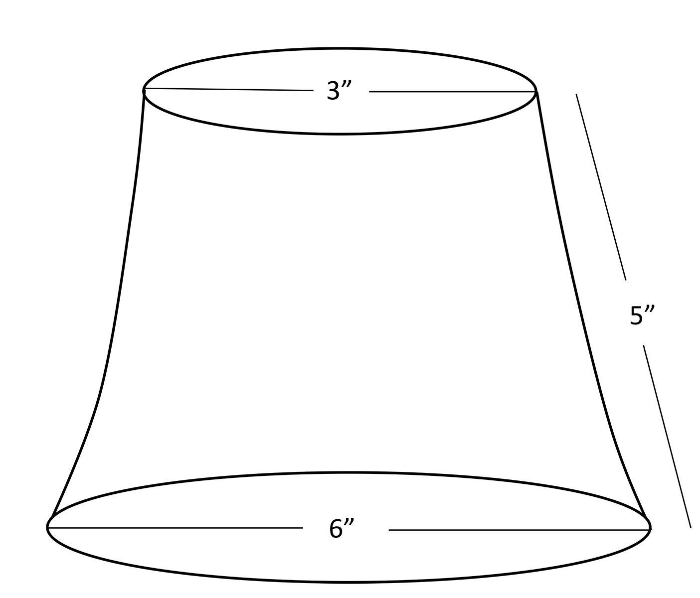 Urbanest Urbanest Chandelier Lamp Shades, Set of 6, Soft Bell 3\"x 6\"x 5\" Cream, Clip on