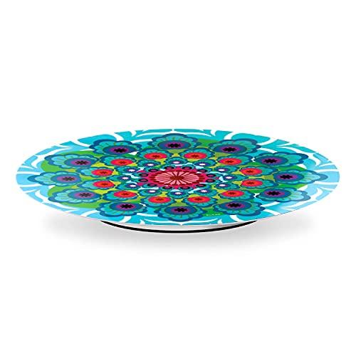 French Bull French Bull Lazy Susan Round Rotating Melamine Kitchen Pantry Cabinet Tableware Organizer-Platter, Turntable, Serving, 15-inch, Raj