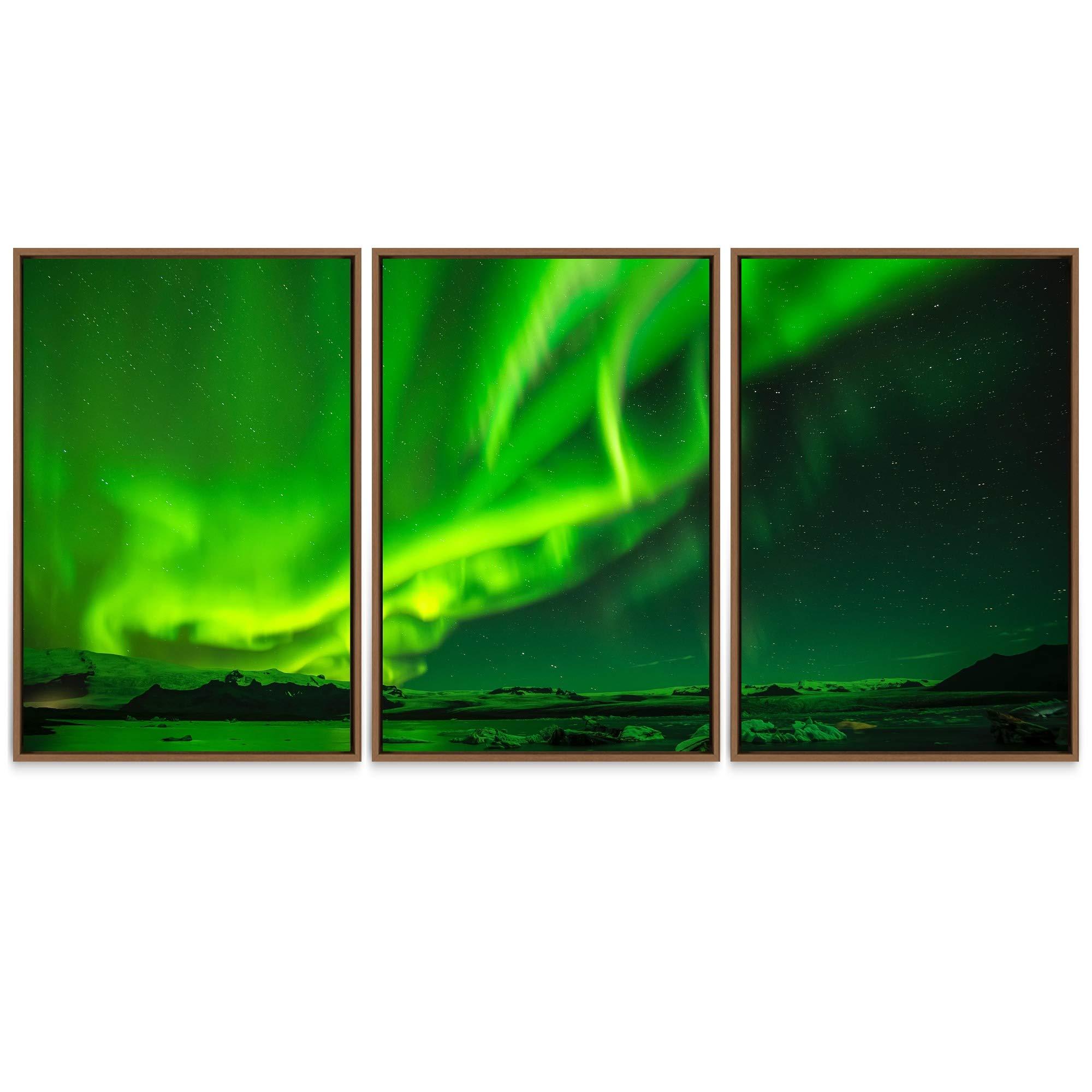 SIGNWIN SIGNWIN 3 Piece Framed Canvas Wall Art Astronomy & Space Canvas Prints Home Artwork Decoration for Living Room,Bedroom - 24\"x36\"x3 Panels