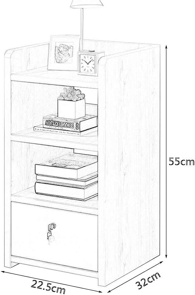 GRCQLWT GRCQLWT Bedside Table Bedside Table, Storage Box,1 Drawer Designs,More Storage Space,Easy to Install,Length 22.5cmWidth 32cmHeight 55cm
