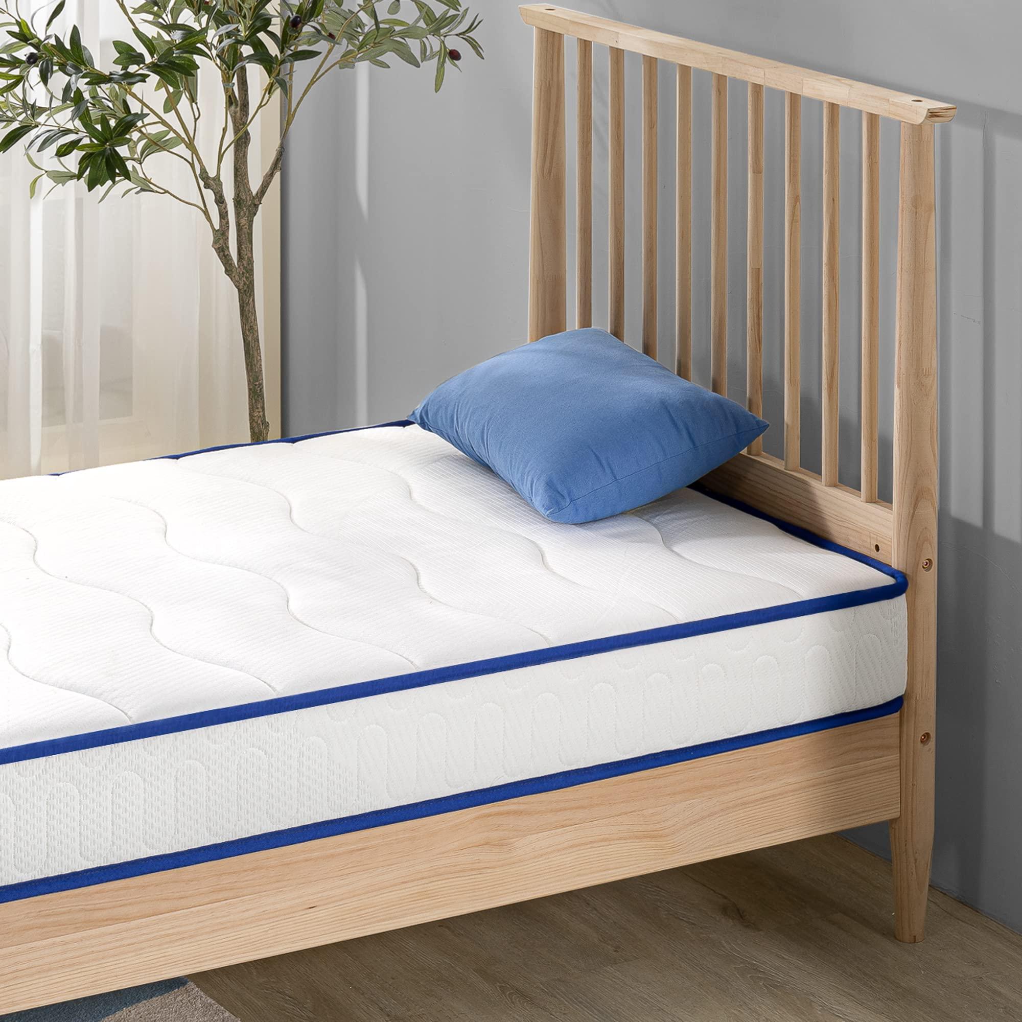 Zinus ZINUS 6 Inch Essential Innerspring Mattress, Twin, Mattress for Kids, Medium Firm Feel, CertiPUR-US Certified Foams, Mattress in A Box