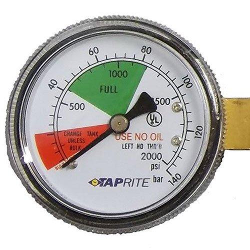 Taprite Taprite Co2 Primary Beer Regulator 3741-BR New Draft Wine Soda - Dual High Pressure Gauge