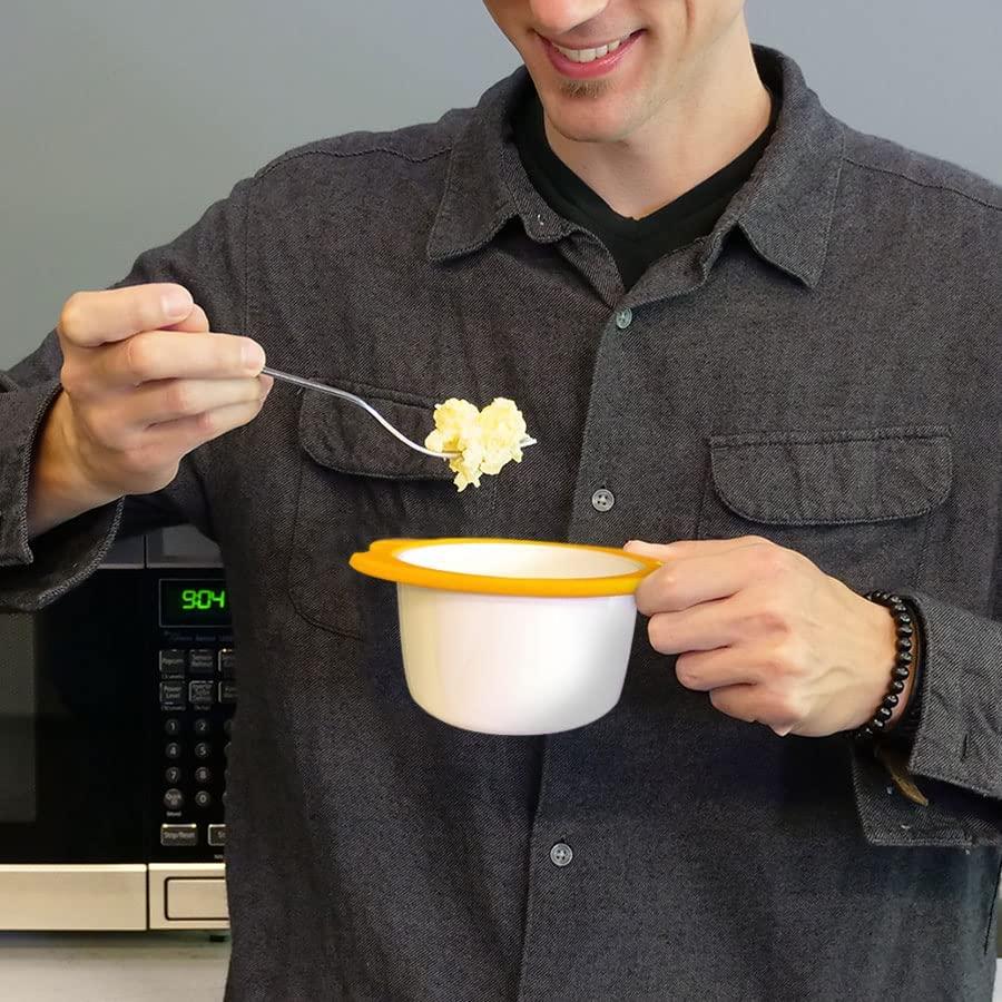 IncrediEgg Microwave Egg Cooker Poacher Scramble Omelet Eggwich Maker with Silicone Handles Yolk Separator and Shell Cracker