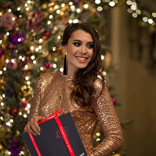 LOVAPPY LOVAPPY Eternal Enchanted Forever Preserved Rose - Infinity Rose in Glass Dome - Made from Real Fresh Beauty Rose - Romantic Gifts for Female - Valentines Day - Gift for Mom (Red, 6,5 inch)