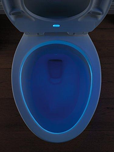 DELTA FAUCET Delta Faucet 813902-N-WH Sanborne Elongated Nightlight Toilet Seat with Slow Close and Quick-Release, White