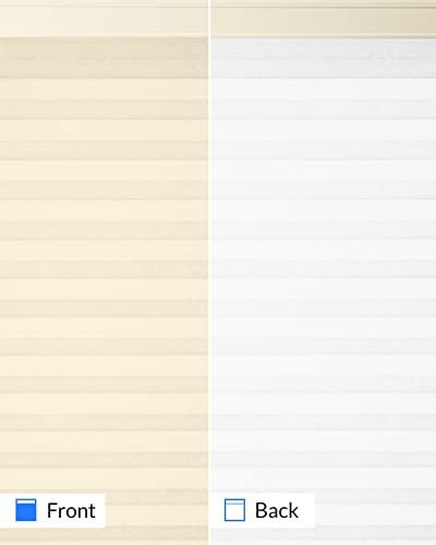 CHICOLOGY CHICOLOGY Cellular Shades, Top Down Bottom Up Shades, Blinds for Windows, Window Shades for Home, Door Blinds, Window Coverings, Cellular Blinds,Ecru - Light Filtering, 29" W x 72" H