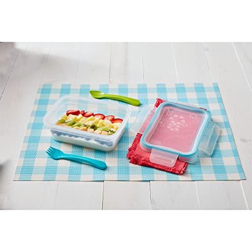 Snapware Snapware Total Solution 3-Cup Plastic Food Storage Container with Lid, 3-Cup Rectangular Meal Prep Container, Non-Toxic, BPA-Free Lid with 4 Locking Tabs, Microwave, Dishwasher, and Freezer Safe